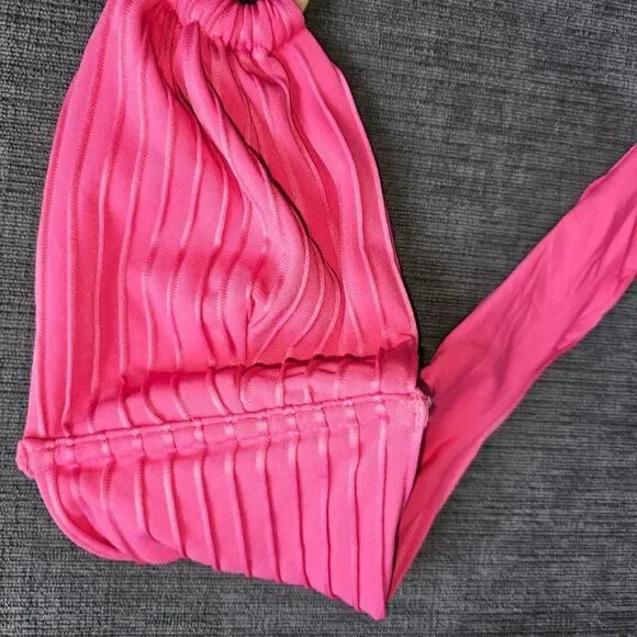 Revel Rey Hayes Women's Pink ring Up me bikini top Size Small - Picture 8 of 16